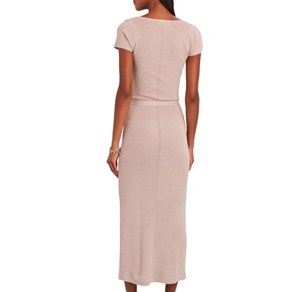 NICHOLAS Estelle Short Sleeve Knit Midi Dress Size Small NEW Party Wedding - Picture 3 of 7